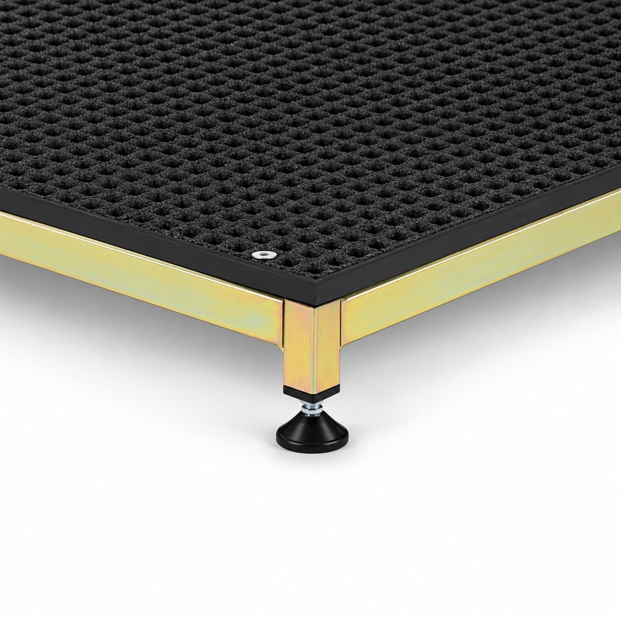 Corner of the Extra Large GRiP Step showing the adjustable foot